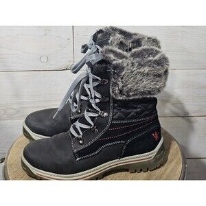 Santana Canada Womens Maleo Winter Boot Sz 7 Weatherproof  Black